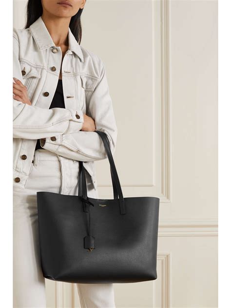 shopping leather tote saint laurent|saint laurent large shopper.